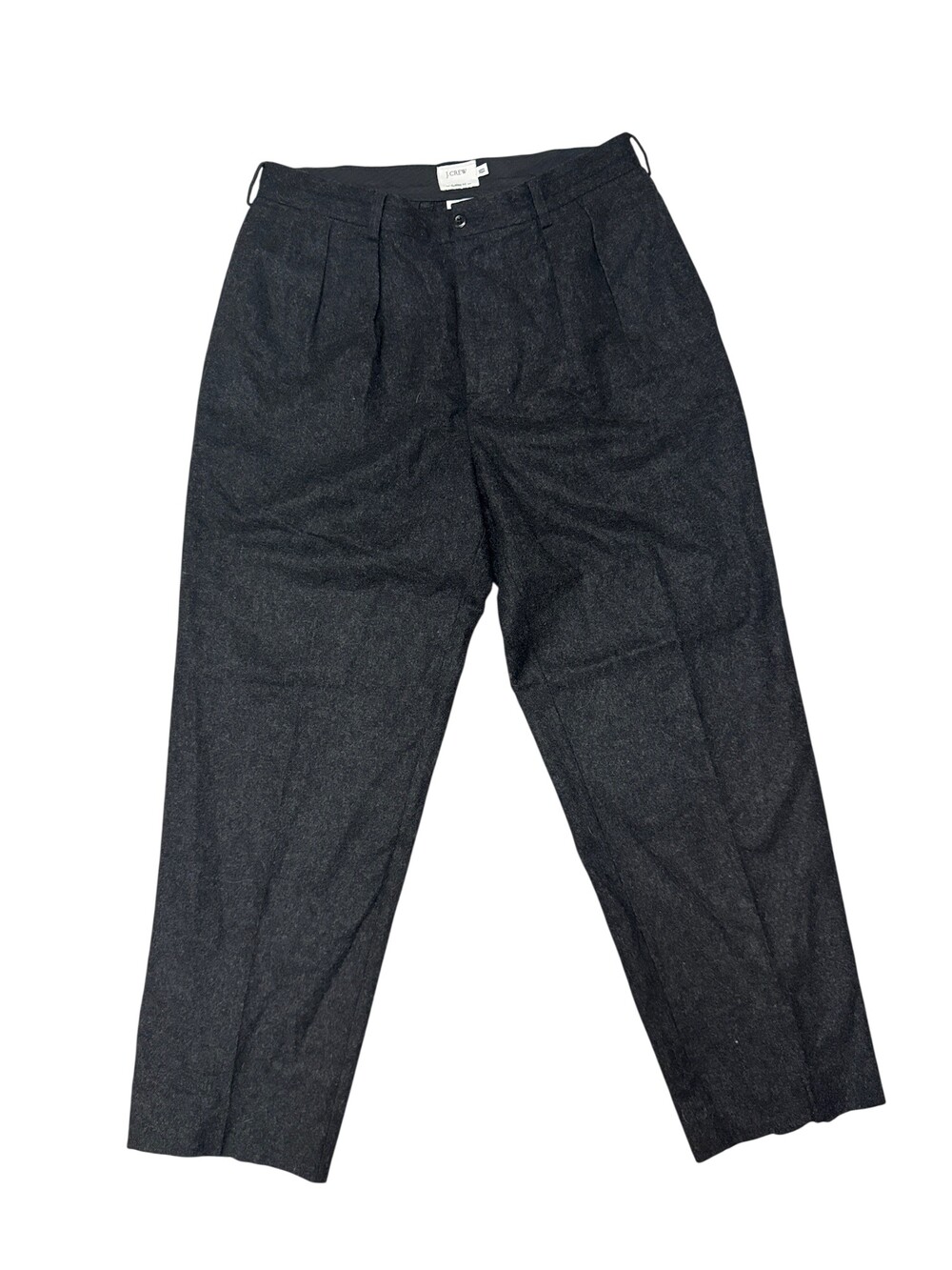 J.Crew Dress Pants Mens 34x30 Gray Classic Fit Wool Pleated Workwear Business